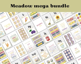 Meadow mega classroom decor bundle for a calm nature inspired classroom
