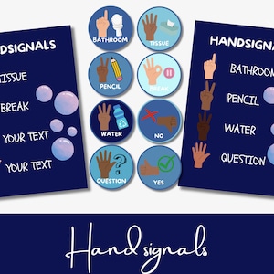 Hand signals for an ocean themed classroom | classroom decor | classroom management