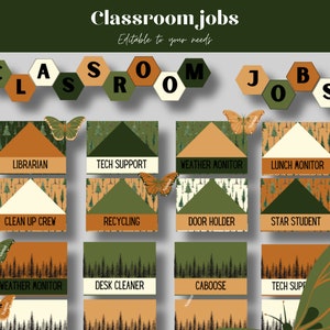 Forest classroom decorations mega bundle classroom decor bundle Woodland classroom decor teacher printable instant download image 6