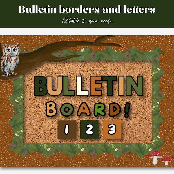 Enchanted Forest Bulletin Board - Etsy