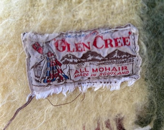 Vintage Glen Cree Mohair Throw - Made in Scotland - Etsy