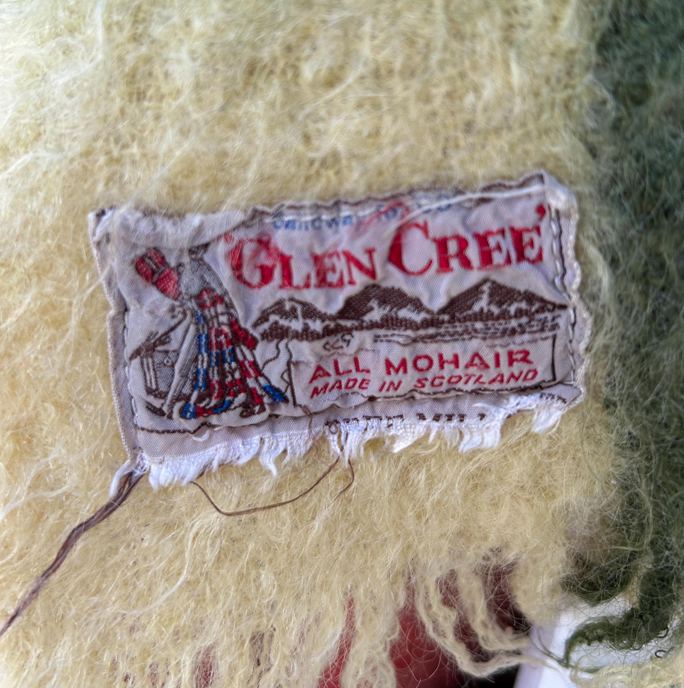 Vintage Glen Cree Mohair Throw - Made in Scotland - Etsy