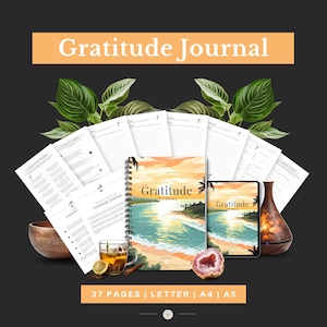 Gratitude Journal, Gratitude Diary, Gratitude Log, Gratefulness Workbook, Gratitude Tracker, Thankfulness Journal, Grateful, Thankful