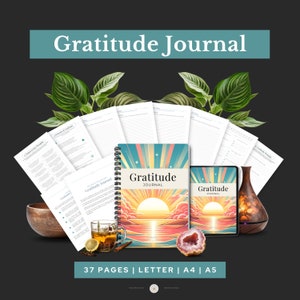 Gratitude Journal,  2024 Gratitude Journal, INSTANT DOWNLOAD, 2024 Diary, Gratitude Workbook, Year of Gratitude Journal, Gratitude, GTF01