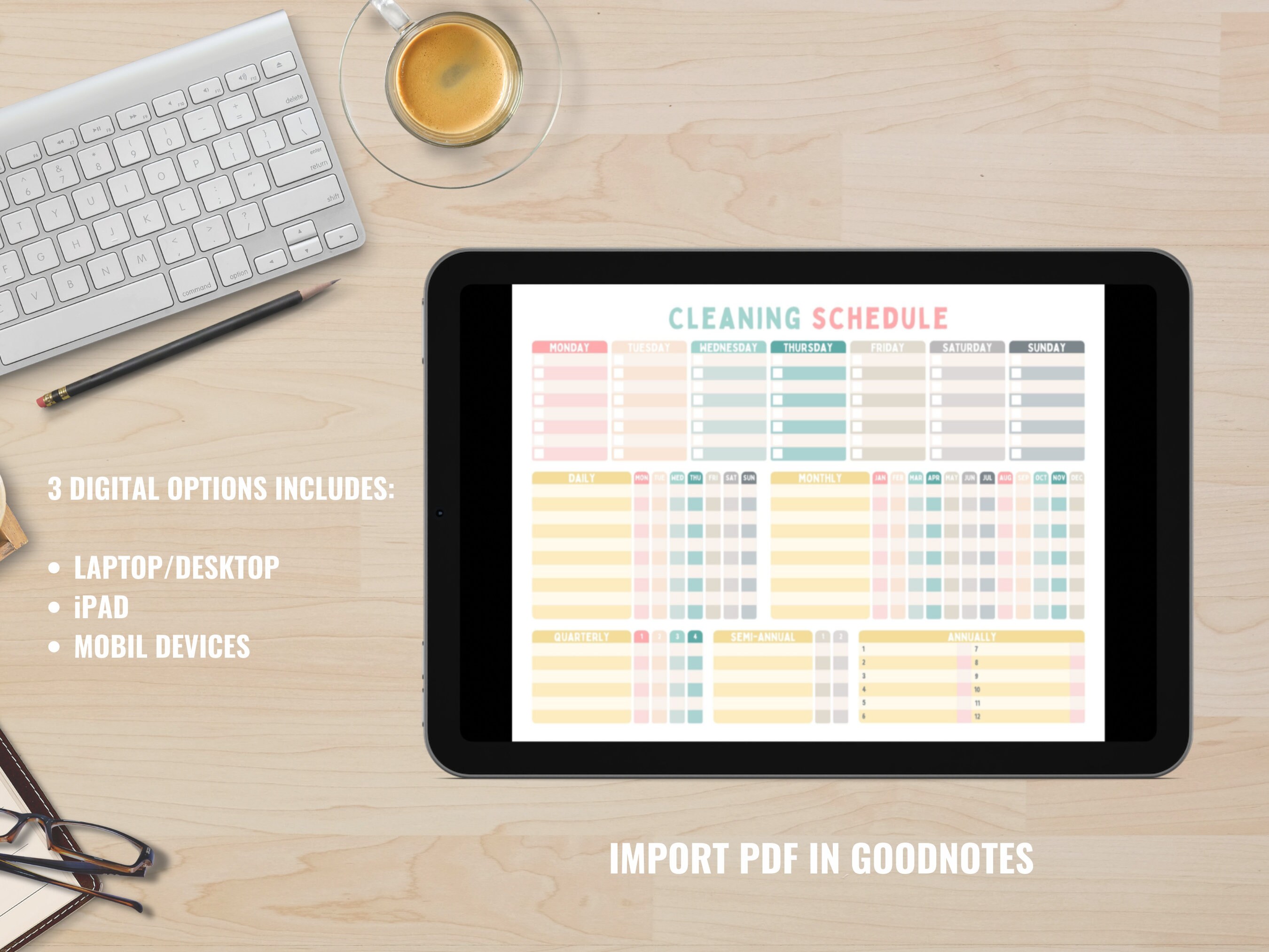 Editable Cleaning Planner Cleaning Checklist Cleaning Schedule Etsy