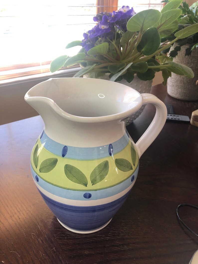 Italy Blue Moon Serving Pitcher - Etsy