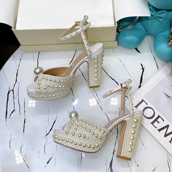 Pearl Wedding Shoes - Etsy