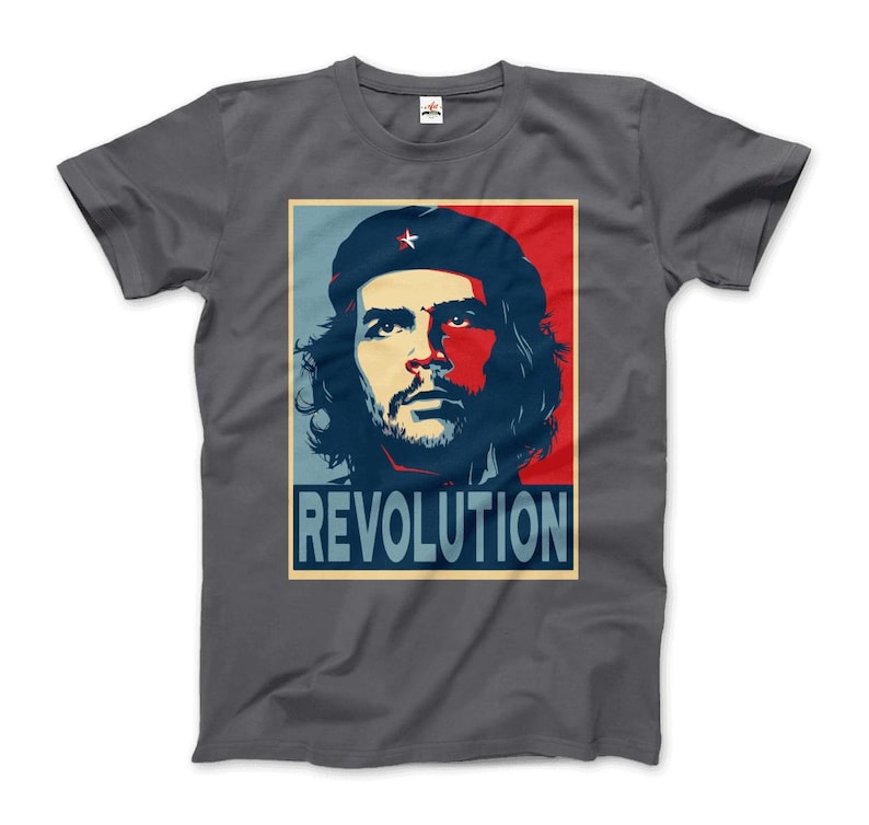 Che Guevara Revolution, Hope Style T-Shirt Charcoal