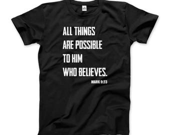 Bibelzitat - Markus 9:23 - Alle Dinge sind möglich T-Shirt