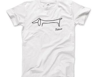 Dachshund Dog Line Art T-Shirt