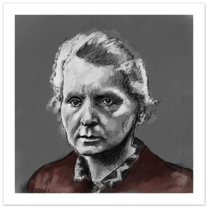 Curie. (Premium Matte Paper Poster)