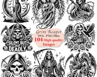 Grim reaper svg, Grim reaper bundle, skeleton svg, gothic svg, skull png, shirt design png, grim reaper laser cricut, skull png, svg files