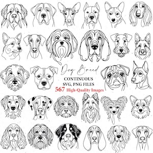Dog svg, dog outline, dog lover,dog gift, dog lineart, dog png, doodle, lineart, dog breeds, dog clipart, svg bundle, svg files, svg cricut,