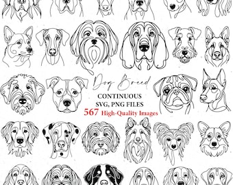 Dog svg, dog outline, dog lover,dog gift, dog lineart, dog png, doodle, lineart, dog breeds, dog clipart, svg bundle, svg files, svg cricut,
