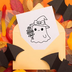 Söt spöke svg, spöke png, söt spöke clipart, halloween svg, halloween png, läskig säsong, kawaii spöke, svg-paket, svg-filer, svg cricut bild 9