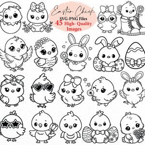 pulcino di Pasqua svg, pasqua svg, pulcino carino png, primavera svg, pagina da colorare di pasqua, pulcino carino di pasqua, bundle svg, file svg, svg cricut, scarabocchio
