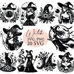 Heks, heks svg, mooie heks svg, halloween svg, heks shirt png, svg-bundel, svg-bestanden, heksenbundel, spookachtige svg, heks ontwerp