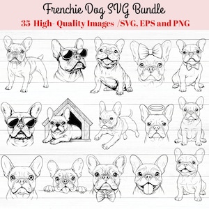 Bulldogue francês svg, bulldog francês svg, contorno de cachorro svg, rosto de bulldog svg, clipart de bulldog svg, arte de linha de bulldog svg, bulldog francês svg Cricut