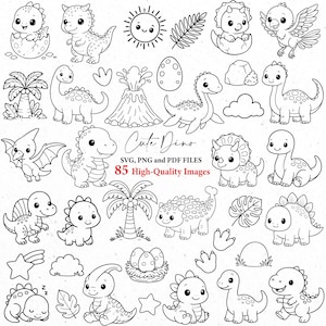 Dinosaur SVG bundle, cute dino svg, cute dinosaur png, dinosaur clipart, Kids Dinosaur Svg, svg bundle, t-rex svg, kawaii dinosaur svg