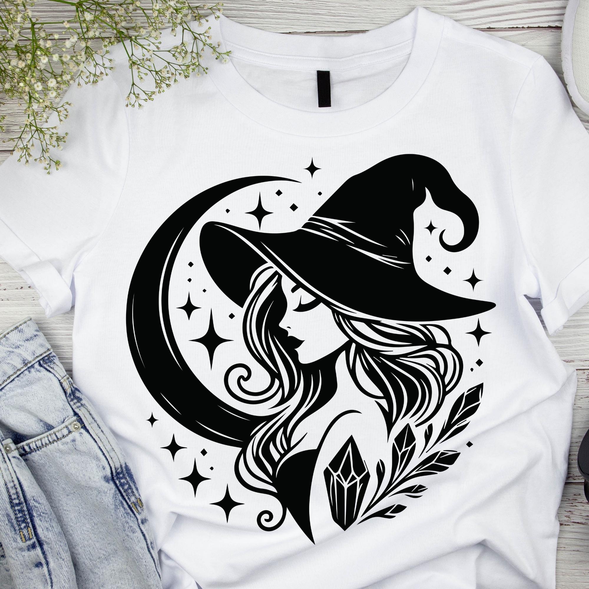 Witch, Witch Svg, Beautiful Witch Svg, Halloween Svg, Witch Shirt Png ...