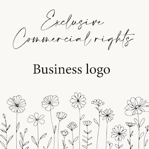 Licença comercial para logotipo comercial, logotipo comercial, direitos comerciais ilimitados, uso comercial exclusivo, licença exclusiva para logotipo comercial