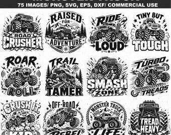 Monster truck svg, Monster truck PNG clipart, Vehicle svg, Car svg, typography svg, racing truck svg, mud truck svg  svg bundles, svg cricut