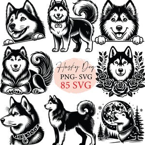 Husky, husky dog svg, dog svg, silhouette SVG, dog clipart, dog png, svg files, svg bundle, dogs png,svg cricut, dog breed svg, cute dog svg