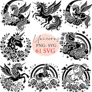 Unicorn, cute unicorn, unicorn svg, unicorn png, unicorn clipart, kawaii svg, kawaii animals svg, svg bundle, svg files, svg cricut, doodle