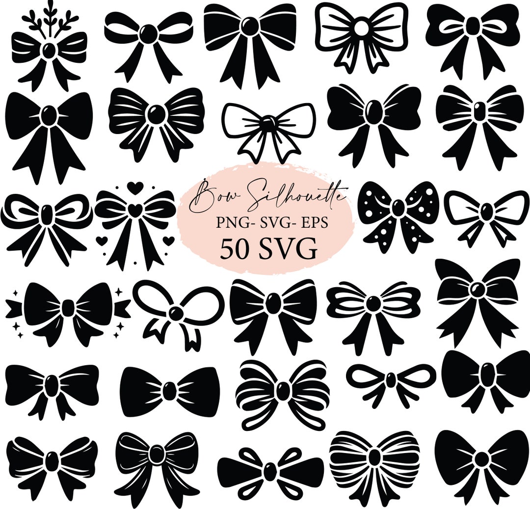 Bows, Bow Svg, Bow Png, Bow Clipart, Cute Bows, Cute Bow Png, Ribbon ...