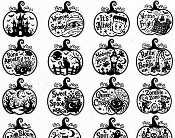 Halloween pumpkin svg, spooky pumpkin png, halloween clipart,  cute kawaii svg, svg files, svg cricut, spooky halloween, pumpkin svg