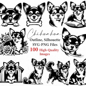 Chihuahua dog svg, Dog svg, dog svg bundles, svg bundle, svg files, svg cricut, dog lover, dog gift, dogs, dog png, dog breeds