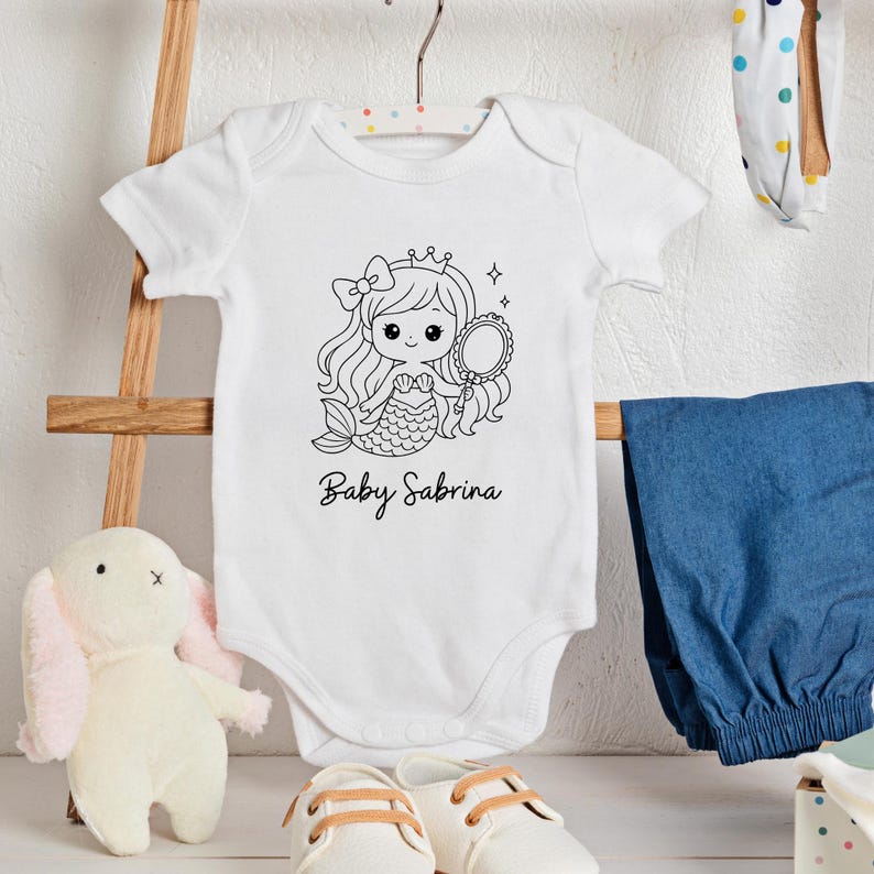 130 söt sjöjungfru svg, sjöjungfru png, sjöjungfru clipart, havsdjur svg, söt fisk, undervattens clipart, svg cricut, svg-paket, sjöjungfrur bild 6