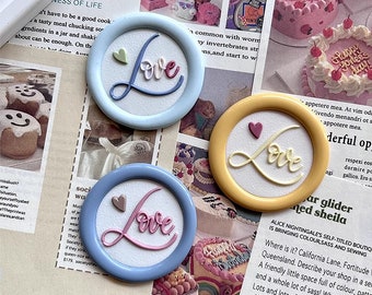 love wax stamps/DIY scrapbooking/wedding envelope stamps/handmade decorations/wax stamp kits