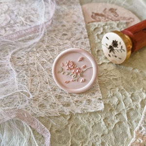 Gardenia Wax Seal Stamps/Wedding Invitations/DIY Scrapbook/Wax Seal Set