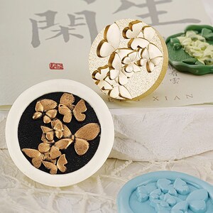 Vlindervleugels Lakzegel Stempel/Huwelijksuitnodiging Decoratie/Stempel DIY Gift Seal Sticker/Lakzegel Kit
