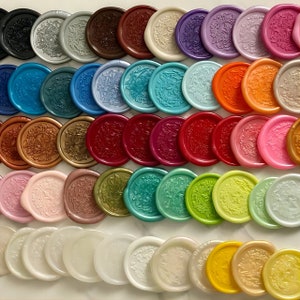 Perline di ceralacca a 58 colori/Decorazione per inviti di nozze/Confezioni regalo fai da te/Perline di cera artigianale fatte a mano