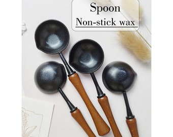 Non-stick sealing wax spoon, sealing wax kit, sealing wax spoon