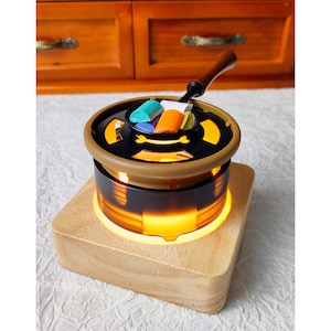Horno de fusión de cera de sellado, kit de herramientas de sellado de cera, cuchara de cera de sellado