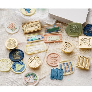 Lente reizen lakzegel stempel/bruiloft uitnodiging decoratie/DIY dagboek plakboek