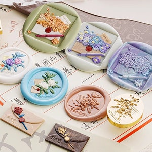 Envelope series wax seal stamps/wedding invitation decoration/stamp DIY gift seal stickers/wax seal set