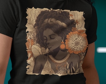 Black Women Shirt for Black Girl Magic Tshirt for Black Girl African American Shirt Gift for Black History Tee Melanin Top for Brown Sugar