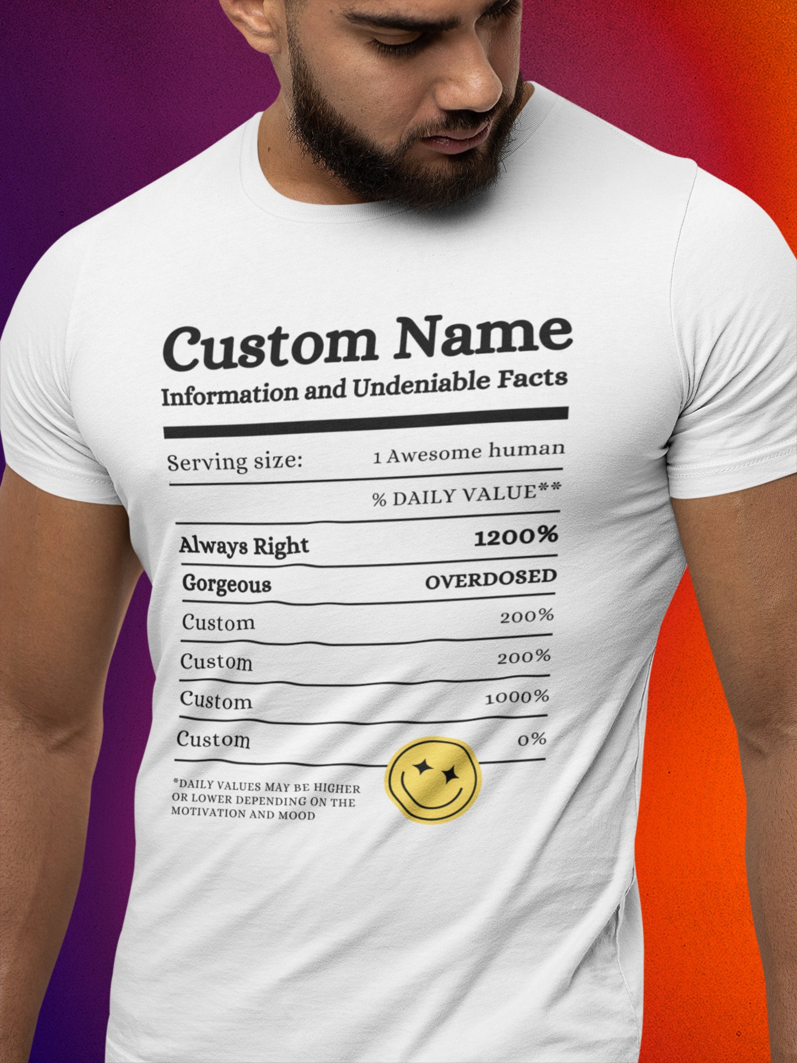 Customised Top Fun Funny Personalized T-shirt Custom T-shirts Custom Shirt Personalized ...