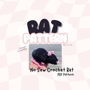 Patrón de rata de crochet sin costura