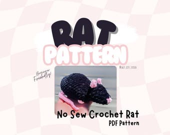 No Sew Crochet Rat Pattern