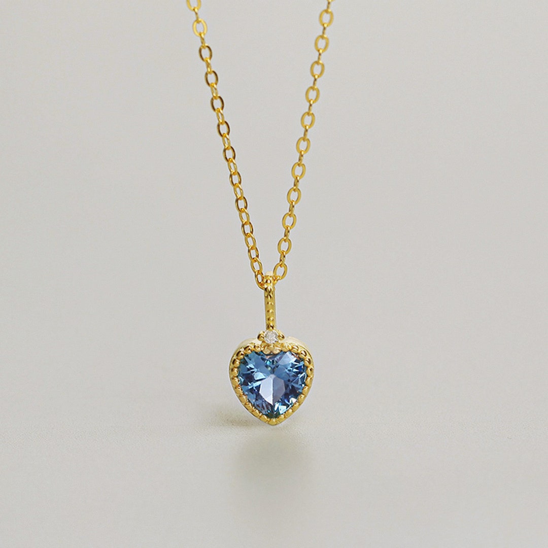 ジルサンダー Lonely Hearts Necklace Heart Necklace, Sterling Silver Necklace 18K Gold Plated