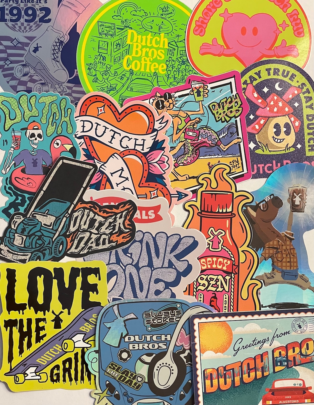 Dutch Lady Sticker 2023 Dutch Bros Stickers - Etsy