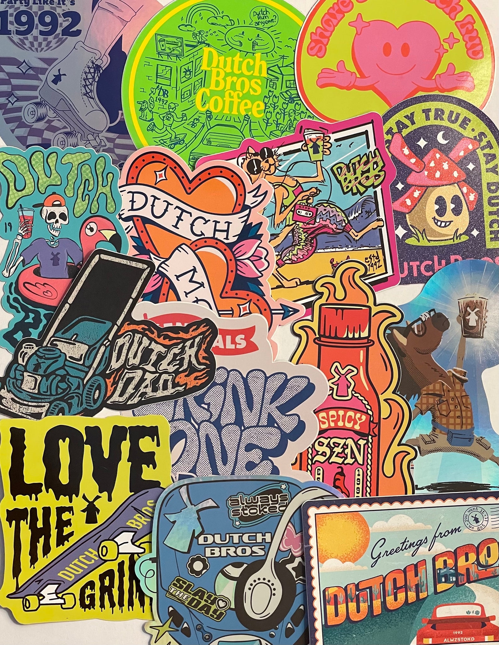 Dutch Bros Stickers April 2024 - yptma3s