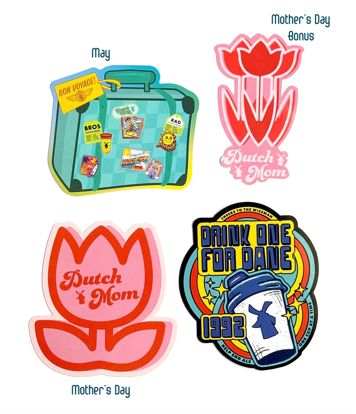 Dutch Lady Sticker 2025 Dutch Bros Stickers - Etsy