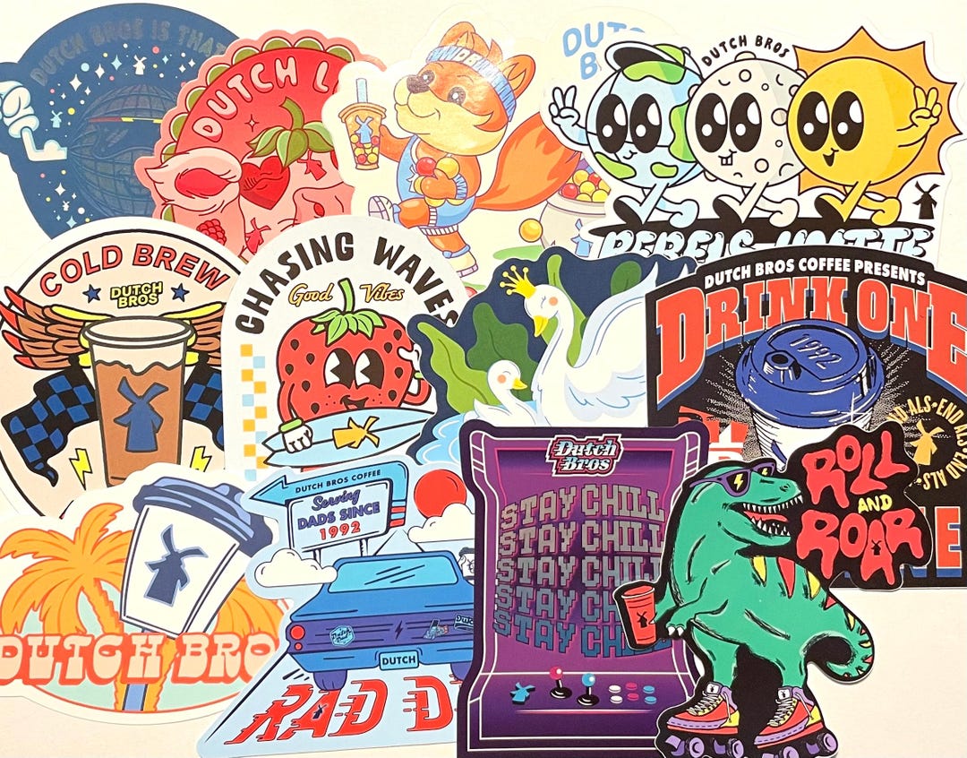 2024 Dutch Bros Stickers Etsy