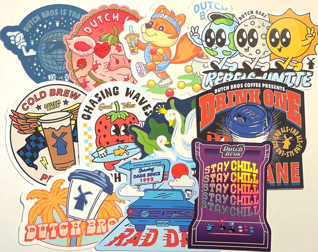 2024 Dutch Bros Stickers Etsy